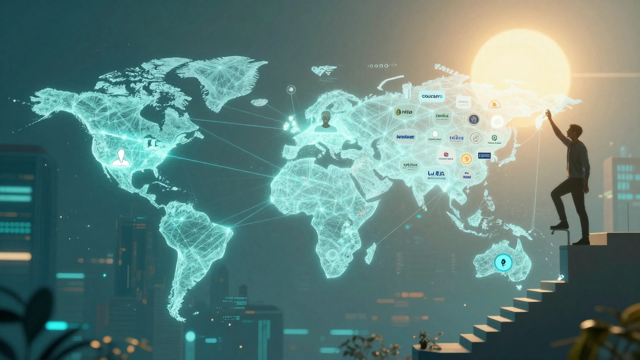 A global neural network of learners connected by Coursera’s AI-powered certificates.