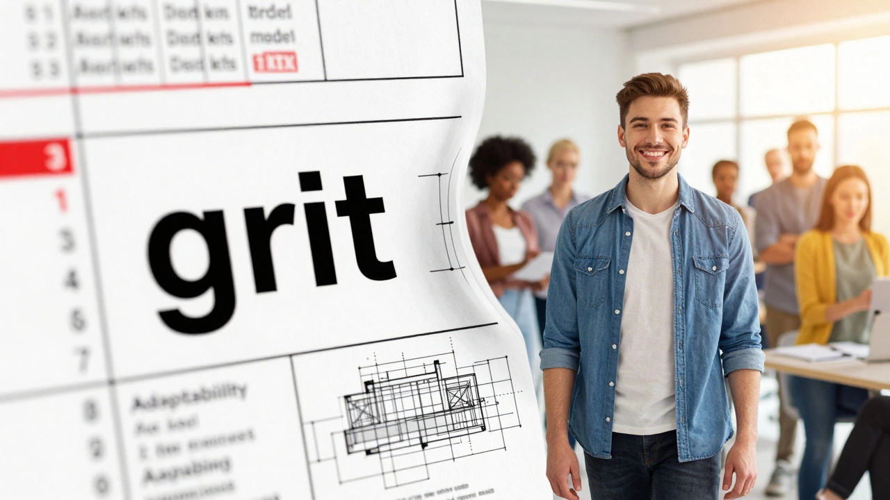Comparison between a test rank and a professional leader in a modern workspace.